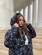 Стильний зимовий пуховик RUFUETE 19980-black з з каптуром S, фото 8