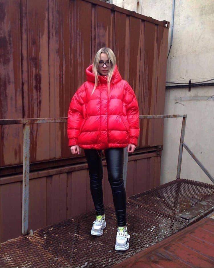 Жіночий пуховик RUFUETE 19775-red короткий червоний M, фото 1