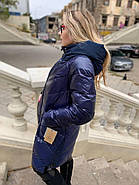 Стильна зимова куртка пуховик Hailuozi 213-B3 розмір 44, фото 2