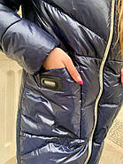 Стильна зимова куртка пуховик Hailuozi 213-B3 розмір 44, фото 4