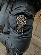 Жіноча куртка-пуховик TARUN Y020-823-SLH004 з капюшоном, фото 3