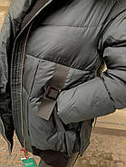 Жіноча куртка-пуховик TARUN Y020-823-SLH004 з капюшоном, фото 4