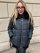 Жіноча куртка-пуховик TARUN Y020-823-SLH004 з капюшоном, фото 6