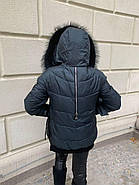 Жіноча куртка-пуховик TARUN Y020-823-SLH004 з капюшоном, фото 7