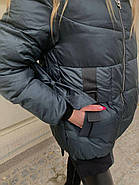 Жіноча куртка-пуховик TARUN Y020-823-SLH004 з капюшоном, фото 9