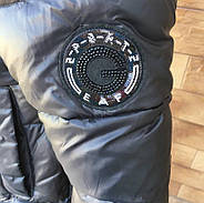 Куртка пуховик жіночa ZLLY 19326-Black чорна, фото 4