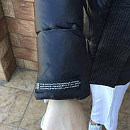 Куртка пуховик жіночa ZLLY 19326-Black чорна, фото 5