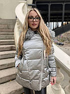 Жіночий пуховик ZLLY 20439-19 короткий світлий, фото 2