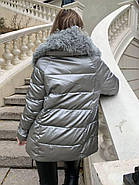 Жіночий пуховик ZLLY 20439-19 короткий світлий, фото 3