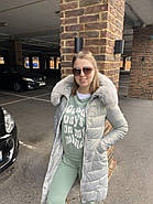 Пальто пуховик жіночий AnaVista 36-21 капюшон з натуральним хутром S, фото 4