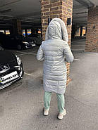 Пальто пуховик жіночий AnaVista 36-21 капюшон з натуральним хутром S, фото 5