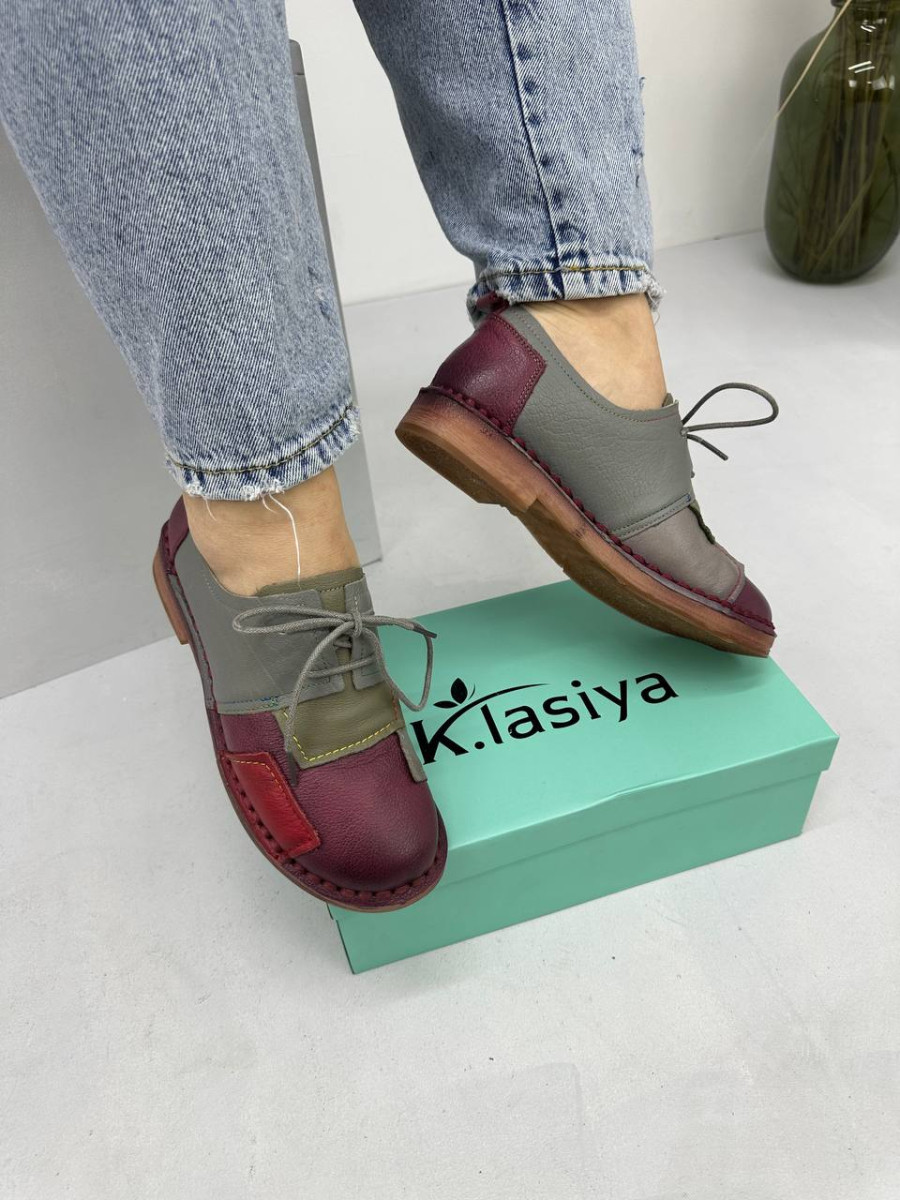 Туфлі жіночі Klasia D3091B-JH WINE RED бордові шкіряні 36