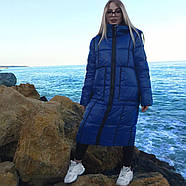 Пальто-пуховик жіноче зимове TOWMY TM-AJ-2261-black з капюшоном, фото 5