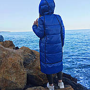 Пальто-пуховик жіноче зимове TOWMY TM-AJ-2261-black з капюшоном, фото 6