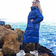 Пальто-пуховик жіноче зимове TOWMY TM-AJ-2261-black з капюшоном, фото 7