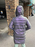 Півпальто зимове жіноче AnaVista 12-12 екошкіра з капюшоном XL, фото 4