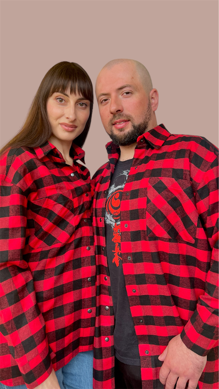 Комплект Family Look сорочки в клітинку для пари