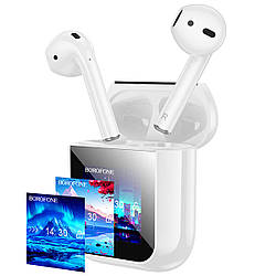 Бездротові навушники BOROFONE BW86 Brocade true wireless BT headset with touch screen White