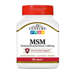Метилсульфонілметан МСМ 21st Century MSM 90 таблеток