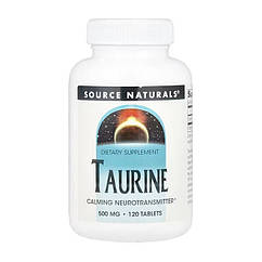 Таурин Source Naturals Taurine 500 мг 120 таблеток