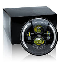 Фара LED ВАЗ 2101, 2121, ГАЗ, КАМАЗ, УАЗ, іномарки 7» (d=178мм) 60W (ближній+дальній+ходові вогні)