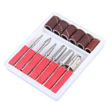 Фрезер для манікюру 20 000 об/хв з набором насадок (рожевий), фото 2