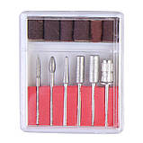 Фрезер для манікюру 20 000 об/хв з набором насадок (рожевий), фото 3