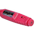 Фрезер для манікюру 20 000 об/хв з набором насадок (рожевий), фото 7