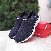 PUMA SOFTRIDE Модная мужская обувь. Черно-белые летние мужские мокасины Пума.