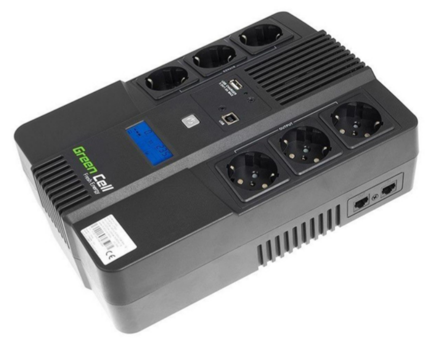 ДБЖ/Безперебійник Green Cell AiO 600VA/360W (UPS06)