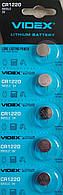 Батарейка літієва Videx CR1220 5 pcs BLISTER CARD