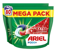 Капсули для прання Ariel Pods+ Extra Clean Power Сила екстраочищення, 80 шт