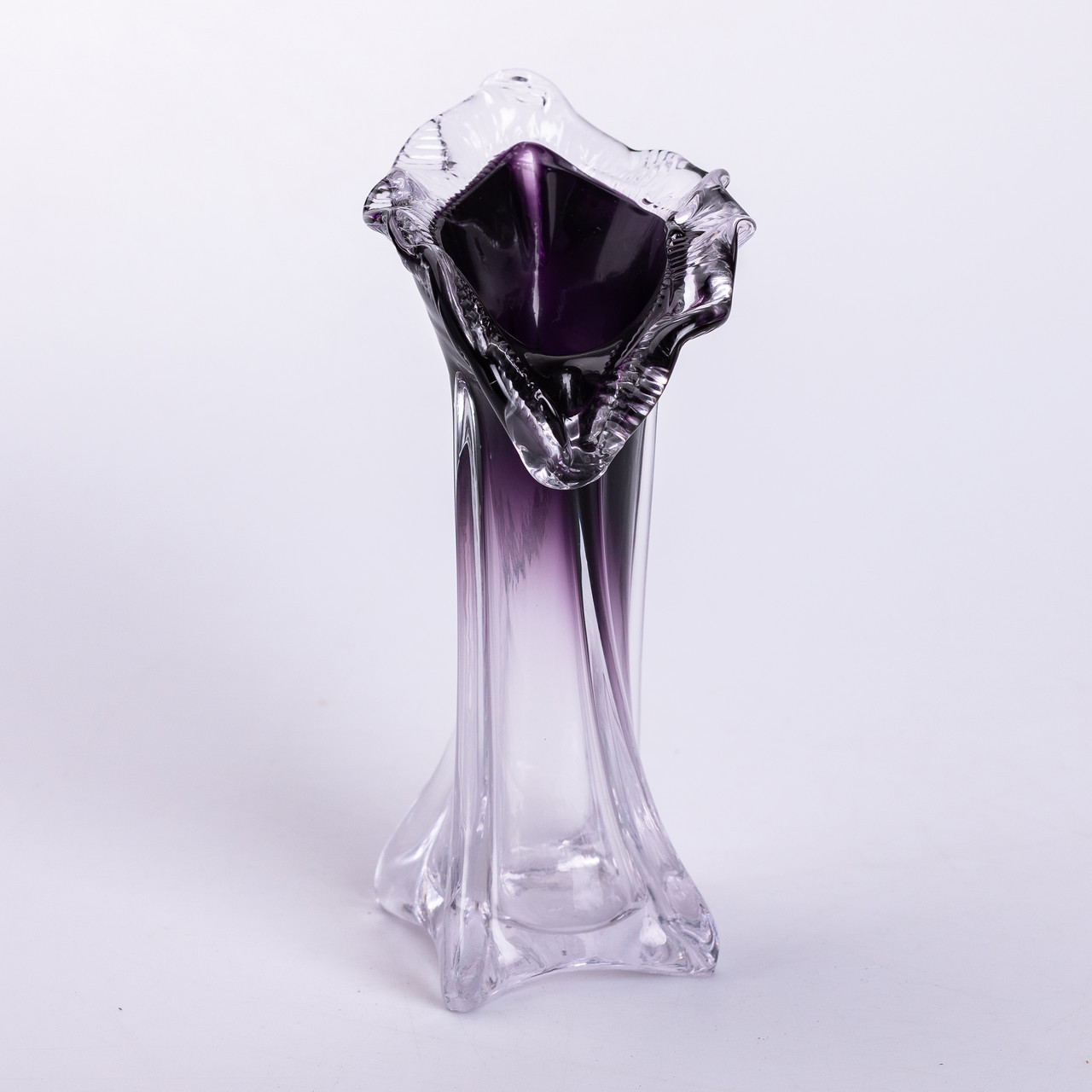 Ваза для квітів 22 см декоративна ваза для букета 200 мл Фіолетова, фото 1