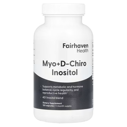 Fairhaven Health Myo + D-Chiro Inositol 120 Caps, фото 1