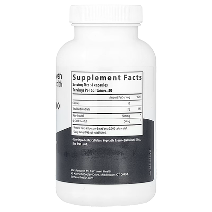 Fairhaven Health Myo + D-Chiro Inositol 120 Caps, фото 2