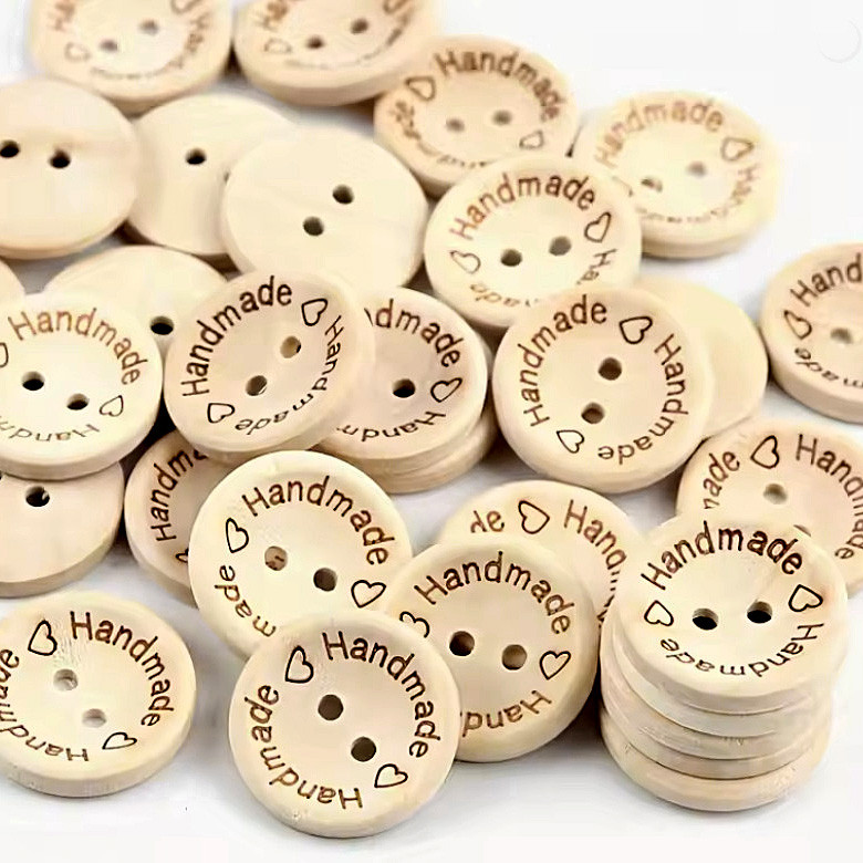 Ґудзик дерев'яний Handmade Ø20 мм (1 шт)