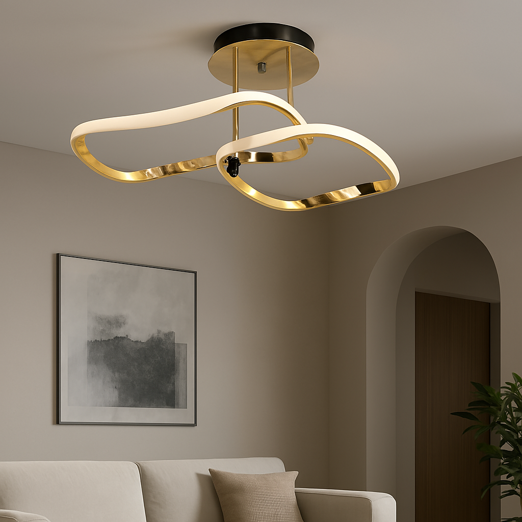 Дизайнерська стельова Led люстра у формі кільця 82049/2, фото 1