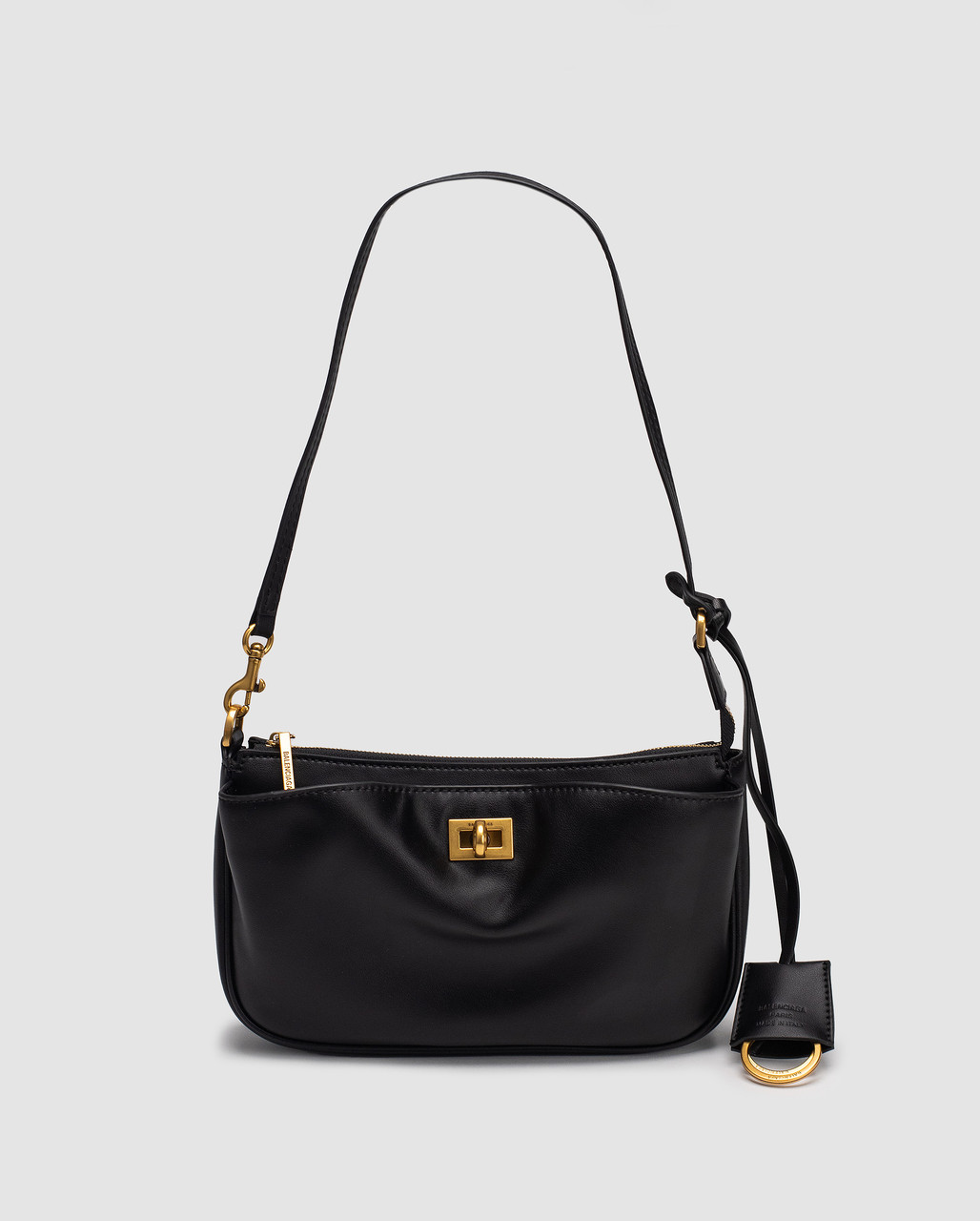 Сумка жіноча Balenciaga Rodeo Sling Pochette in Black/Gold 24 х 14 х 5 см люкс якість