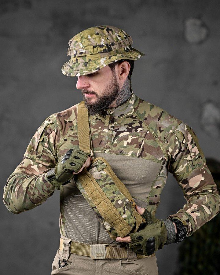 Сумка тактична через плече або на пояс мультикам ДЛ6325, фото 1