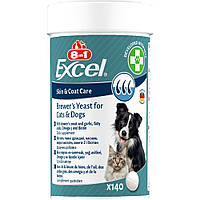 Витамины для кожи и шерсти собак и кошек 8in1 Excel «Brewers Yeast» 140 шт/уп