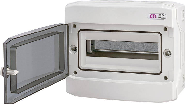 Пластиковий щит ETI ECH 12PT накладний 12 модулів зовнішнє виконання IP65 1101062, фото 1