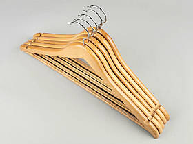 Плічка довжиною 44 см дерев'яні світлі класу "A", в упаковці 5 штук