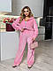 Жіночий велюровий літній м'який костюм велюр прямі штани кофта на блискавці великого розміру, фото 10