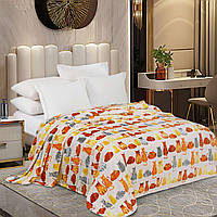 Плед флісовий Коти Бежевий Love You 150 x 200 см