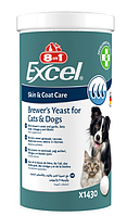 Витамины для собак и кошек для кожи и шерсти 8in1 Excel «Brewers Yeast» 1430 шт/660 г