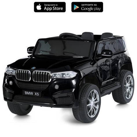 Дитячий електромобіль джип BMW X5 (2x35W,12V7A) Black, фото 1