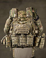 Тактична плитоноска з двома точками швидкого скидання Мультикам Asdag мультикам ОЛ2725