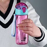 Пляшка для води 530 мл рожевого Kite K25-400-1, фото 3