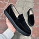 Замшеві чоловічі туфлі на чорні підошві 45 розмір, фото 2