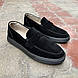 Замшеві чоловічі туфлі на чорні підошві 45 розмір, фото 3